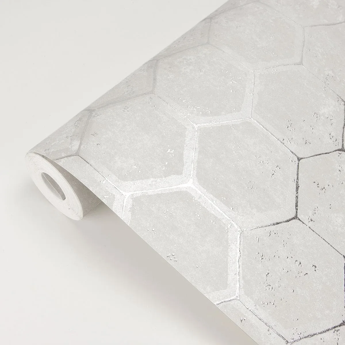 Brewster Home Fashions Starling Silver Honeycomb Wallpaper | Wallpaper Twins Brewster Home Fashions Starling Silver Honeycomb Wallpaper - SKU 2927-00406