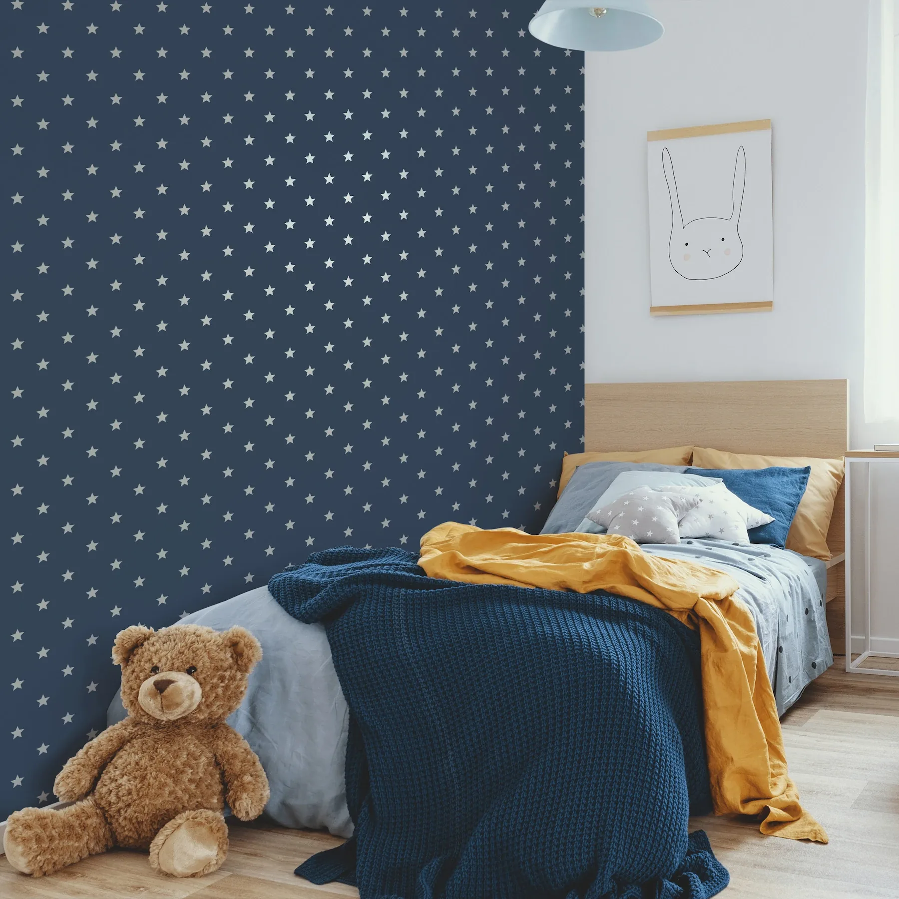 Brewster Home Fashions Starry Motif Dark Blue Geometric Wallpaper - SKU 4203-27584