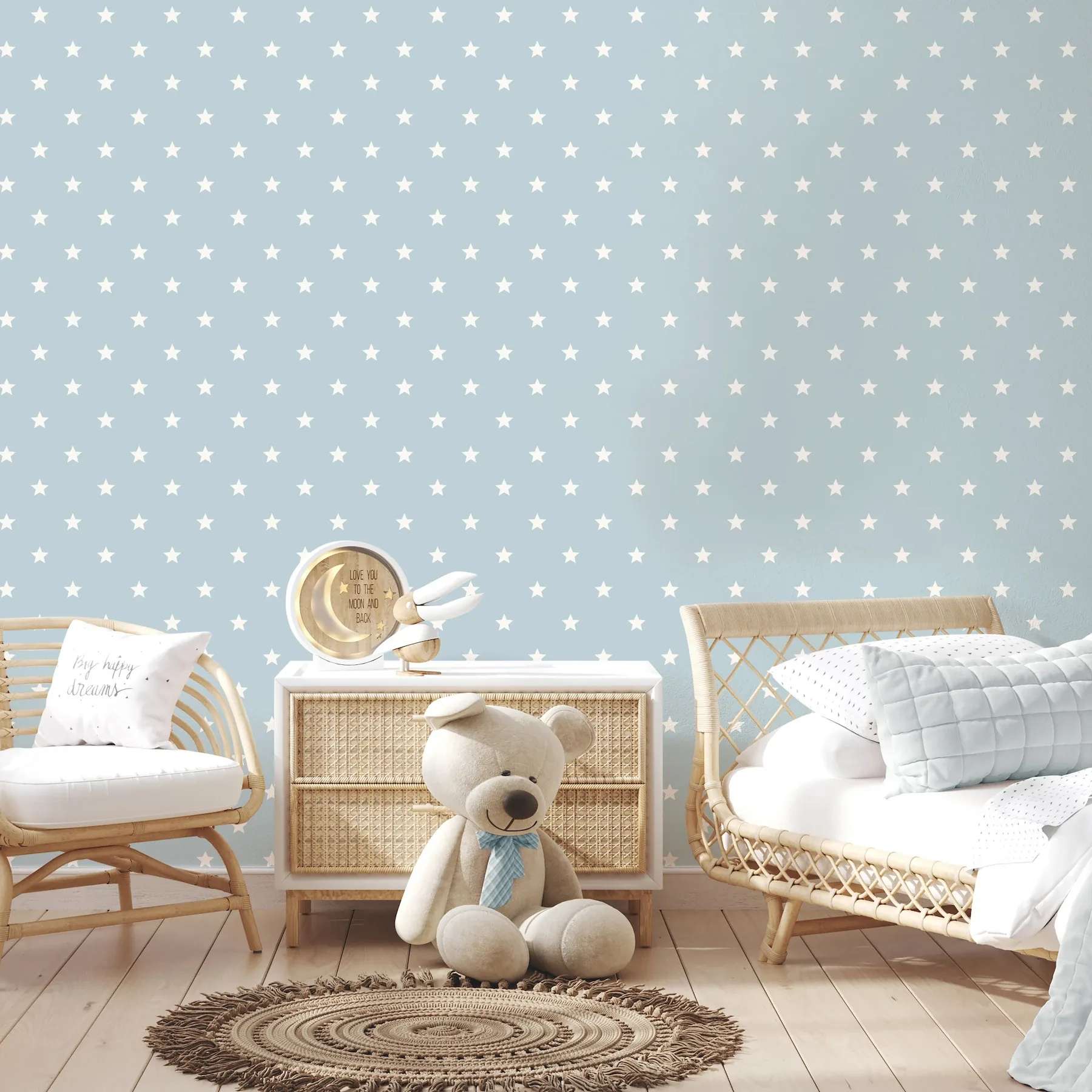 Brewster Home Fashions Starry Motif Light Blue Geometric Wallpaper | Wallpaper Twins Brewster Home Fashions Starry Motif Light Blue Geometric Wallpaper - SKU 4203-27583