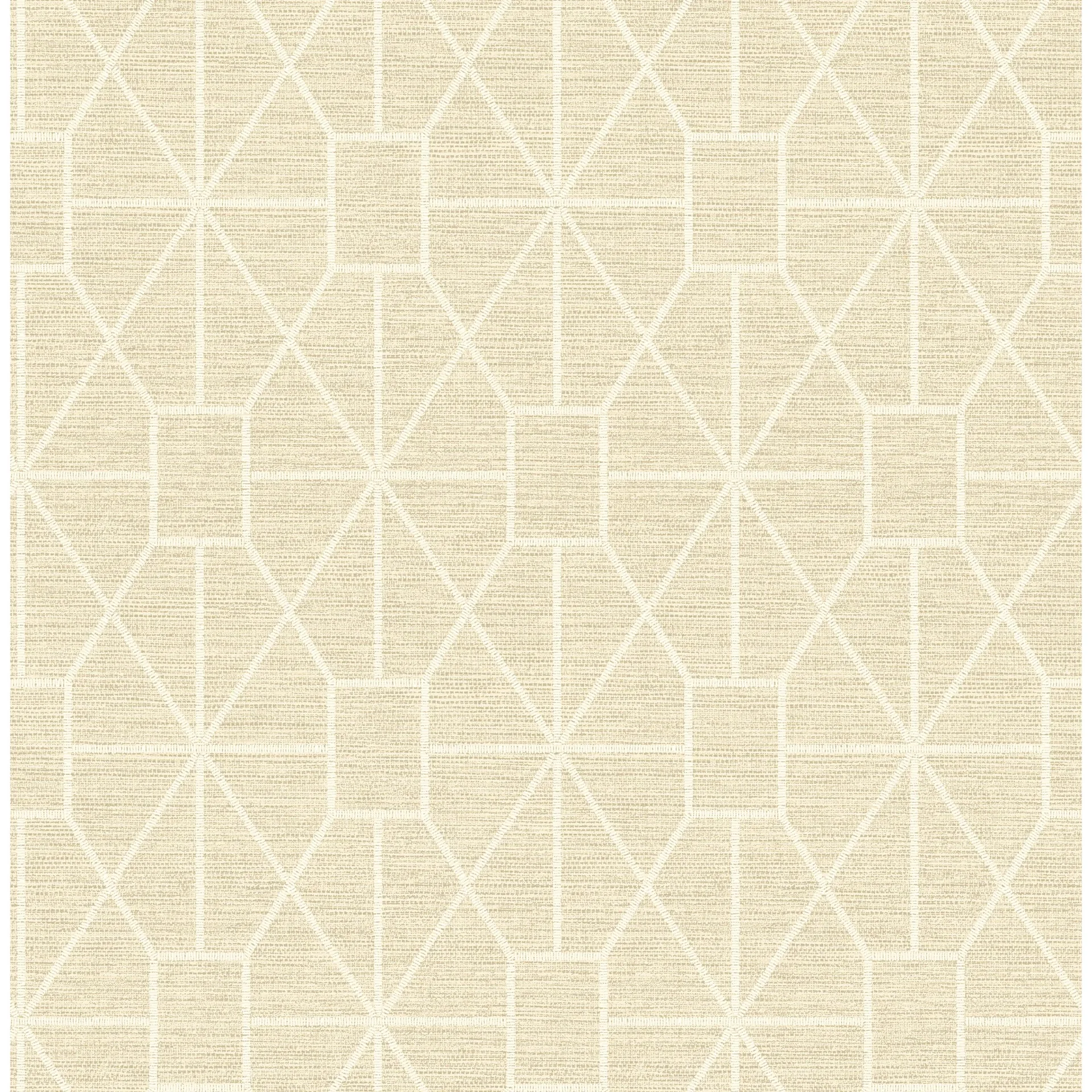 4157-25014 | Stevenson Natural Trellis Wallpaper