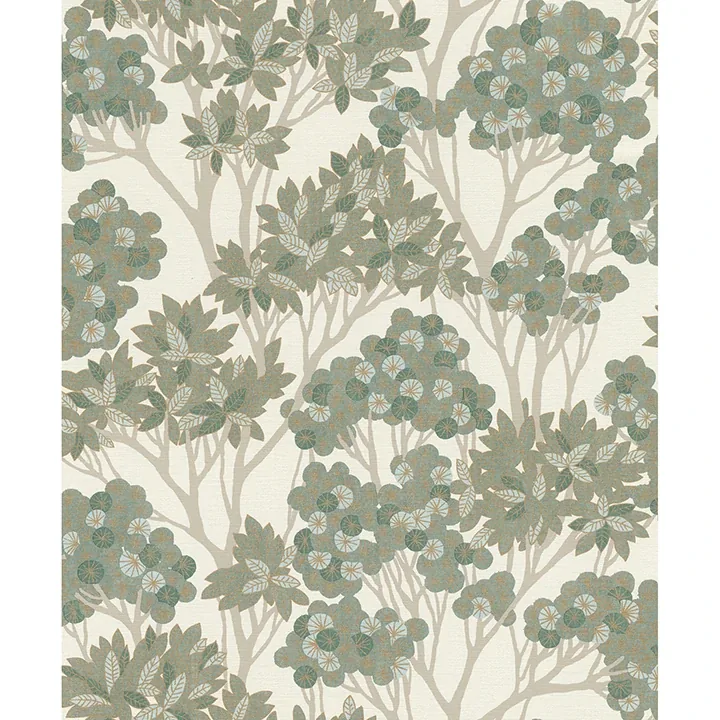 Brewster Home Fashions Stickley Green Tree Wallpaper - SKU RH580006