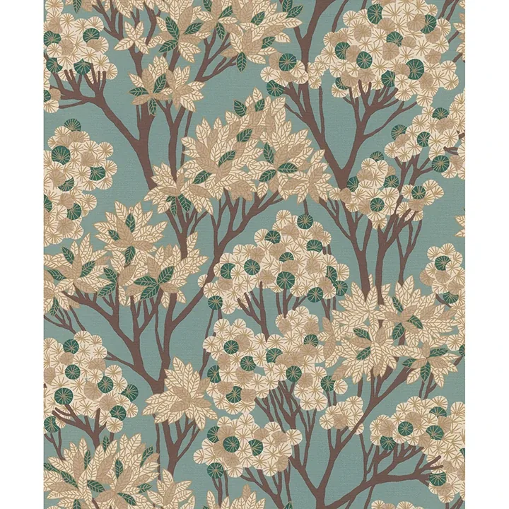 RH580013 | Stickley Sky Blue Tree Wallpaper