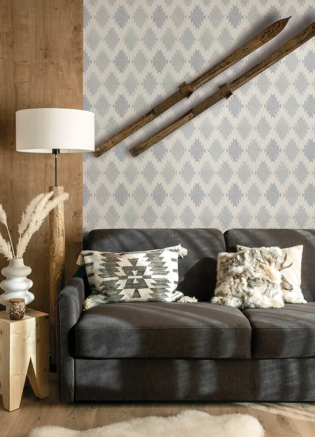 Brewster Home Fashions Stitched Heirloom Indigo Wallpaper - SKU 4142-72663
