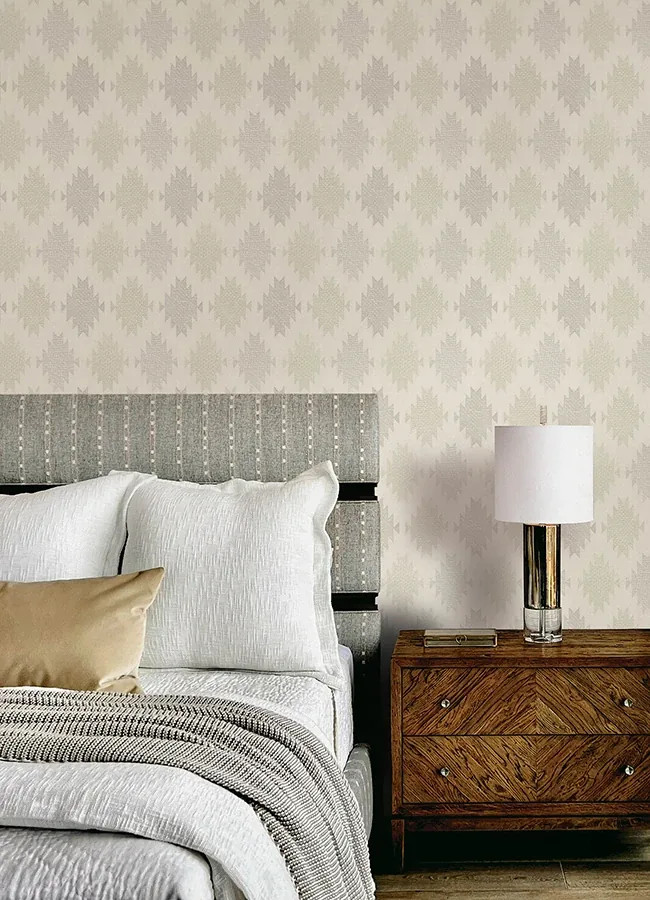 Brewster Home Fashions Stitched Heirloom Moss Wallpaper - SKU 4142-72665
