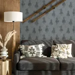 Brewster Home Fashions Stockman Silhouette Blue Wallpaper | Wallpaper Twins Brewster Home Fashions Stockman Silhouette Blue Wallpaper - SKU 4142-72637