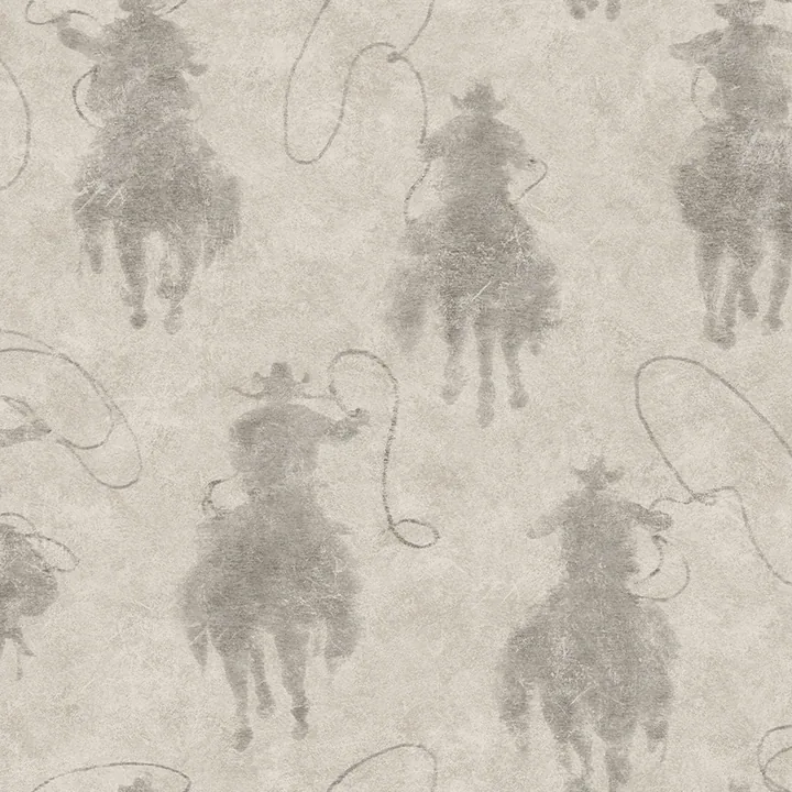 4142-72639 | Stockman Silhouette Grey Wallpaper