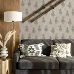 Brewster Home Fashions Stockman Silhouette Grey Wallpaper | Wallpaper Twins Brewster Home Fashions Stockman Silhouette Grey Wallpaper - SKU 4142-72639