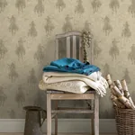 Brewster Home Fashions Stockman Silhouette Khaki Wallpaper - SKU 4142-72640