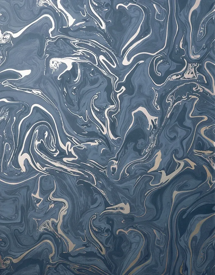 Brewster Home Fashions Suave Navy Marble Wallpaper - SKU FD43055