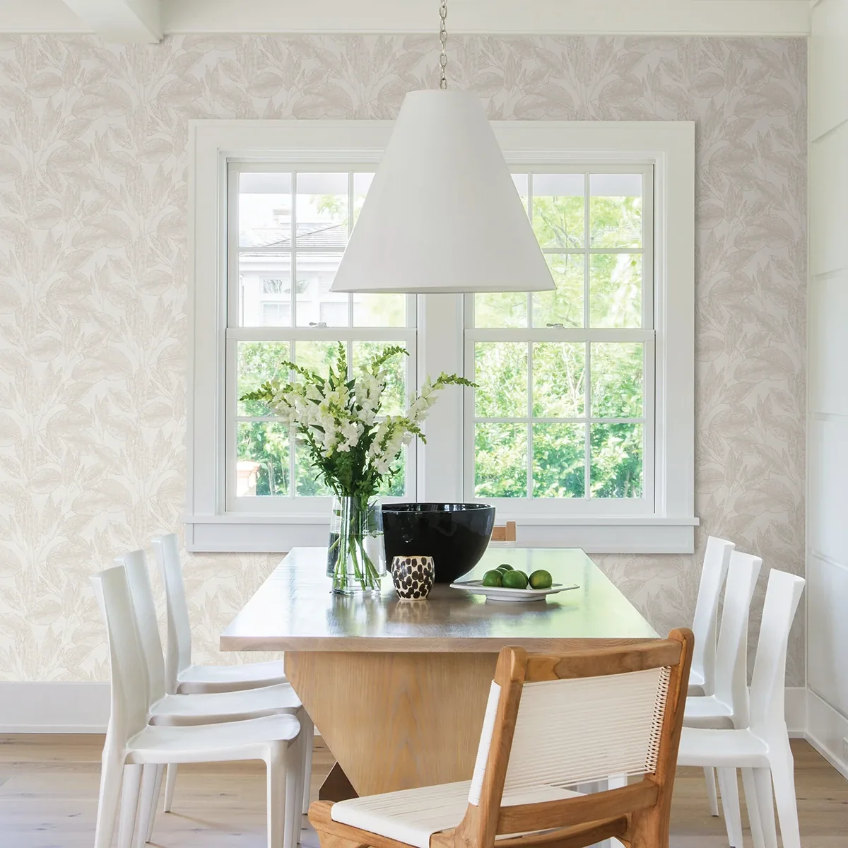 Brewster Home Fashions Suki Cream Leaves Wallpaper | Wallpaper Twins Brewster Home Fashions Suki Cream Leaves Wallpaper - SKU 4035-37836-1