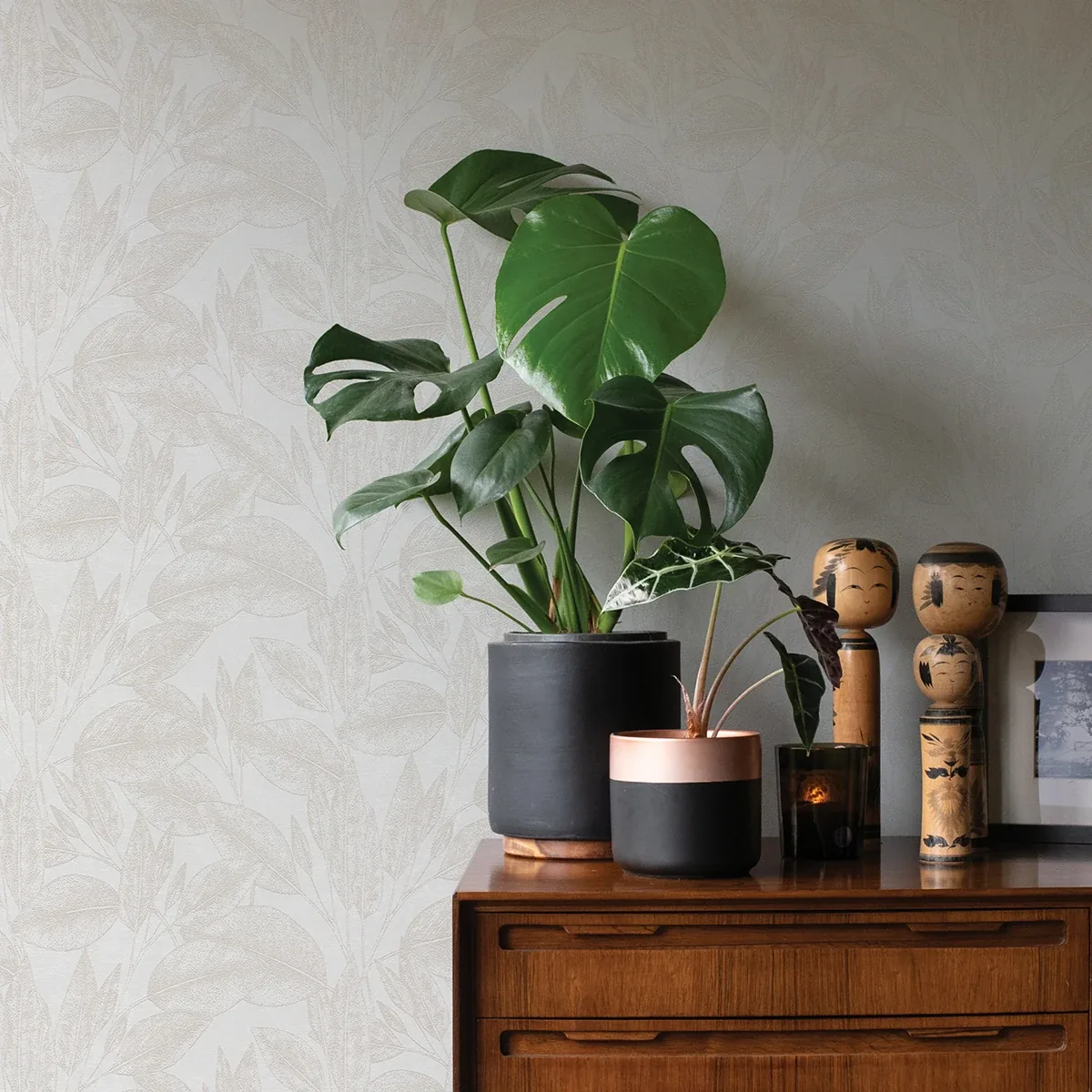 Brewster Home Fashions Suki Cream Leaves Wallpaper | Wallpaper Twins Brewster Home Fashions Suki Cream Leaves Wallpaper - SKU 4035-37836-1