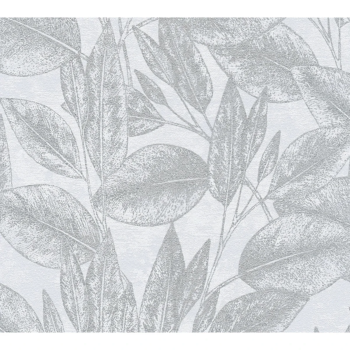 4035-37836-2 | Suki Silver Leaves Wallpaper