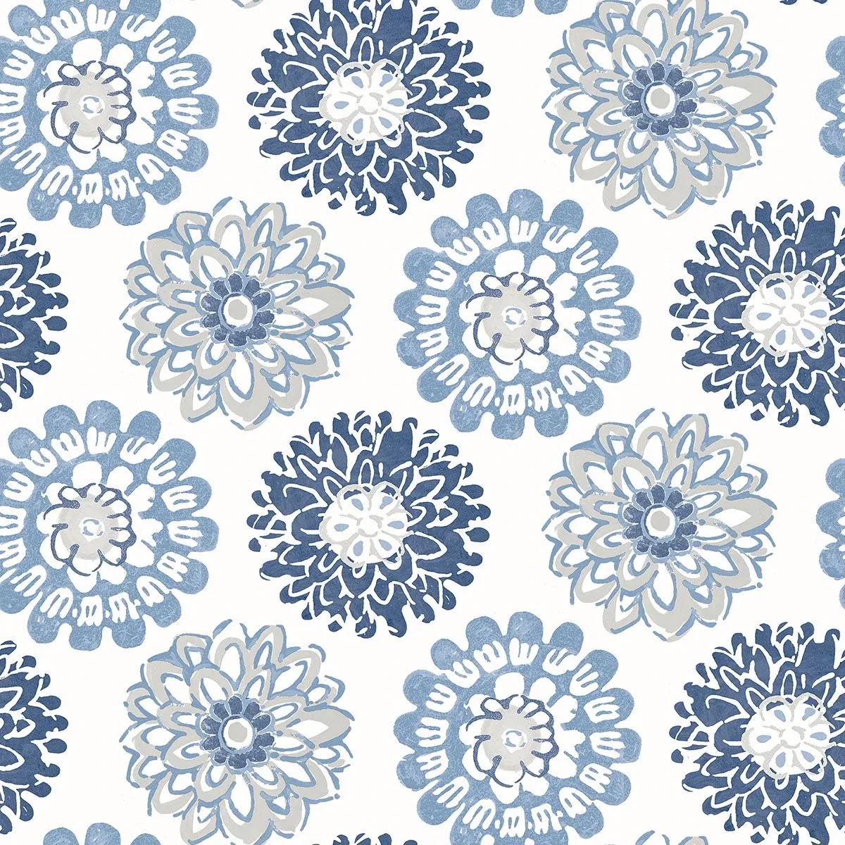 Brewster Home Fashions Sunkissed Blue Floral Wallpaper - SKU 3120-13705