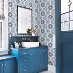 Brewster Home Fashions Sunkissed Blue Floral Wallpaper - SKU 3120-13705