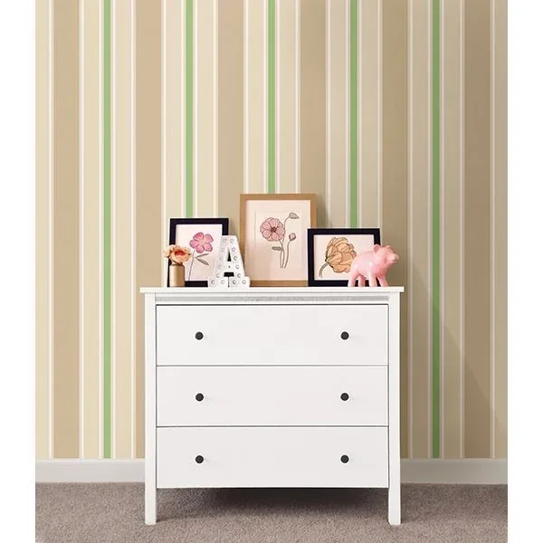 Brewster Home Fashions Sunshine Stripe Taupe Stripe Wallpaper - SKU 2679-002144