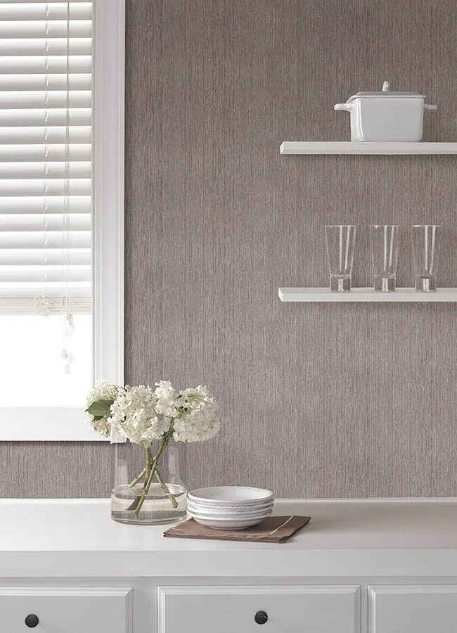 Brewster Home Fashions Sunshower Brown Stria Wallpaper - SKU 4168-16641