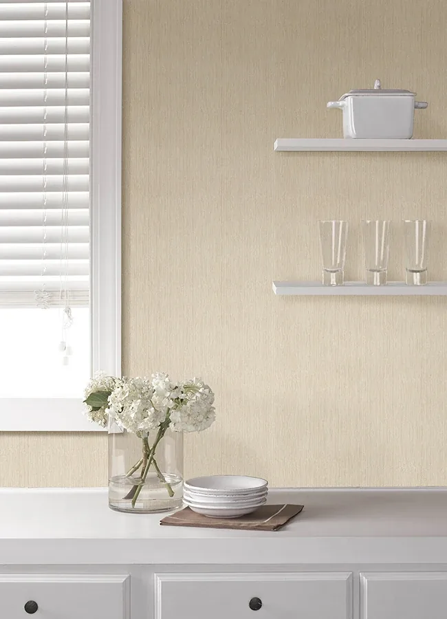 Brewster Home Fashions Sunshower Ivory Stria Wallpaper - SKU 4168-16634