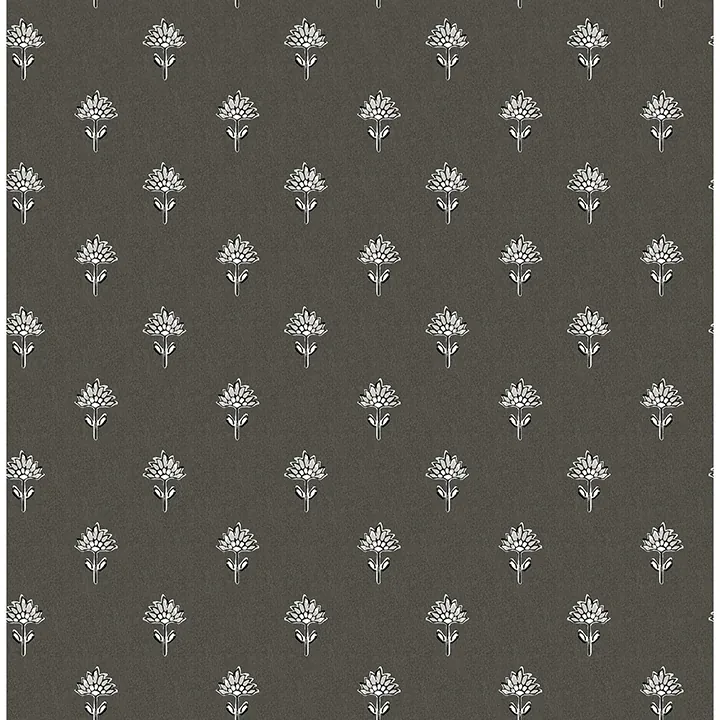Brewster Home Fashions Surdiva Black Floral Fan Wallpaper - SKU 4148-27462