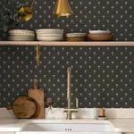 Brewster Home Fashions Surdiva Black Floral Fan Wallpaper - SKU 4148-27462