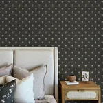 Brewster Home Fashions Surdiva Black Floral Fan Wallpaper - SKU 4148-27462