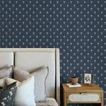 Brewster Home Fashions Surdiva Indigo Floral Fan Wallpaper | Wallpaper Twins Brewster Home Fashions Surdiva Indigo Floral Fan Wallpaper - SKU 4148-27461