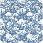 Brewster Home Fashions Surfside Blue Shells Wallpaper - SKU 2904-25691