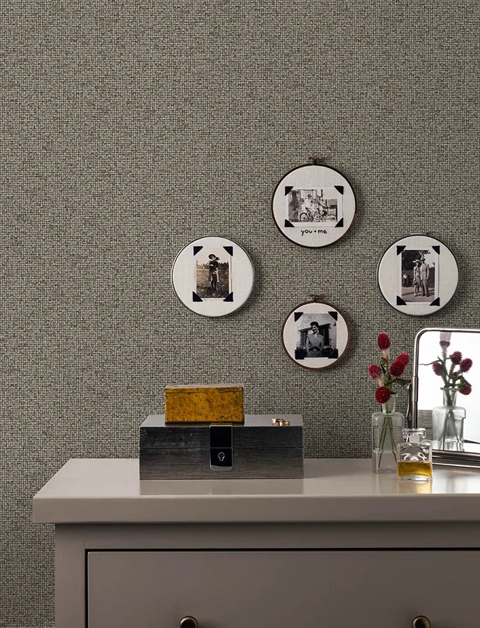 Brewster Home Fashions Surrey Chocolate Basketweave Wallpaper - SKU 4144-9160