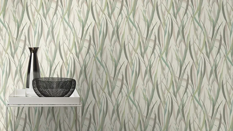 Brewster Home Fashions Sway Light Green Botanical Wallpaper - SKU RH330212