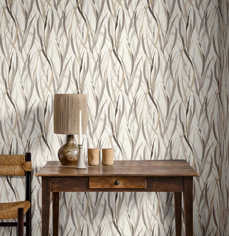 Brewster Home Fashions Sway Neutral Botanical Wallpaper - SKU RH330205