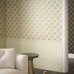Brewster Home Fashions Sylvia Gold Palm Palace Wallpaper - SKU AH921701
