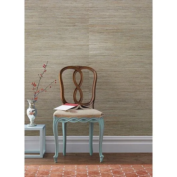 Brewster Home Fashions Taizhou Blue Grasscloth Wallpaper - SKU 2732-65437