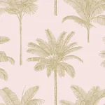 Brewster Home Fashions Taj Blush Palm Trees Wallpaper - SKU DD139164