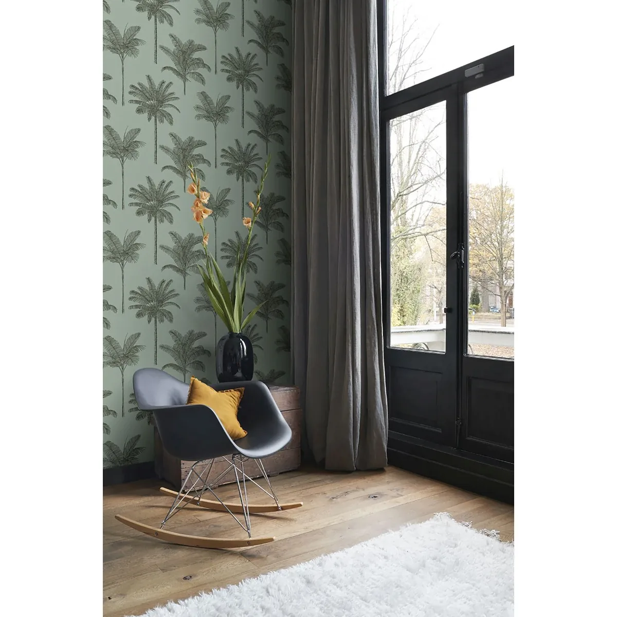 Brewster Home Fashions Taj Sage Palm Trees Wallpaper | Wallpaper Twins Brewster Home Fashions Taj Sage Palm Trees Wallpaper - SKU DD139165