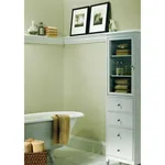 Brewster Home Fashions Talavera White Flower Tile Paintable Wallpaper - SKU 2704-59001
