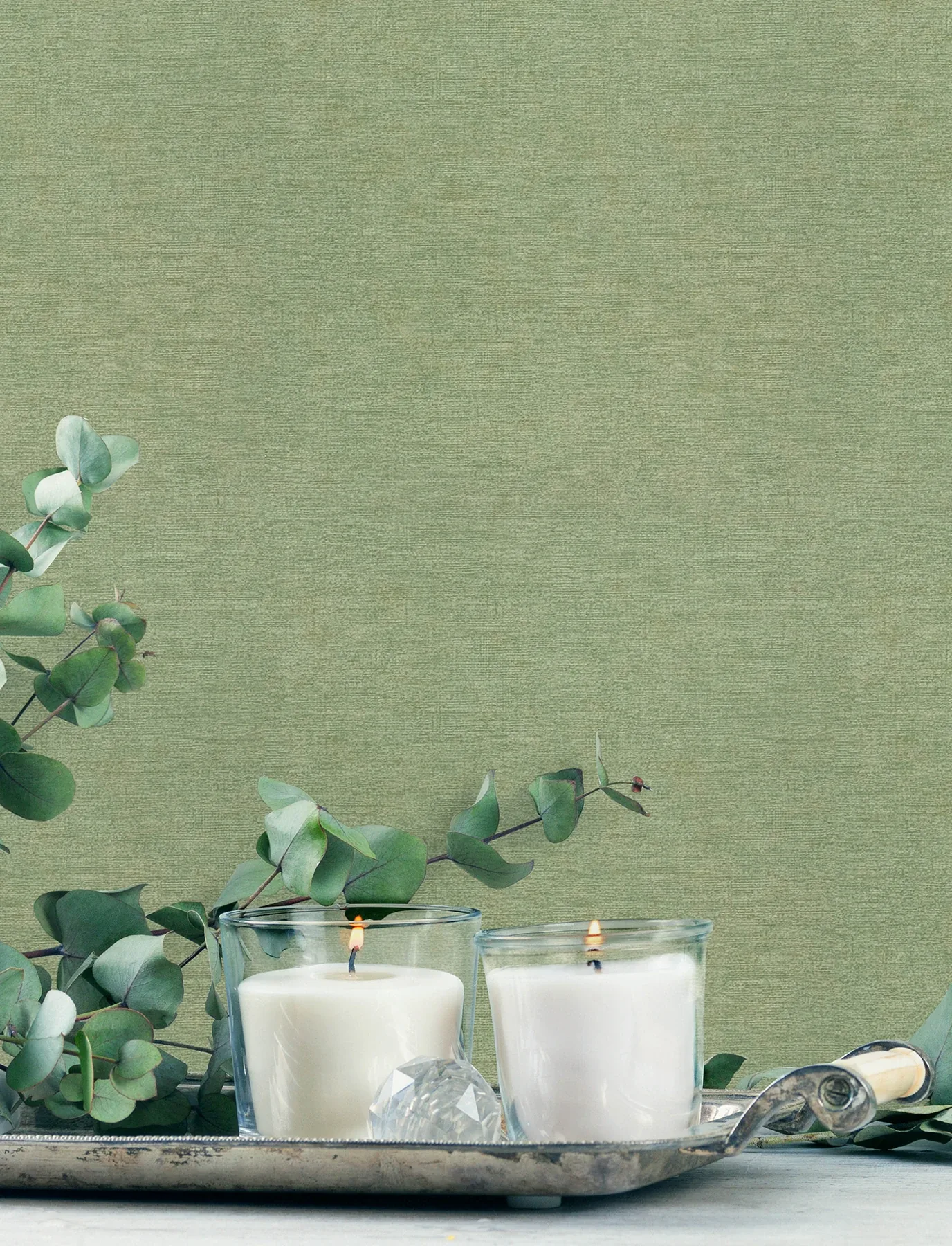 Brewster Home Fashions Tansy Green Distressed Wallpaper - SKU 4191-83041