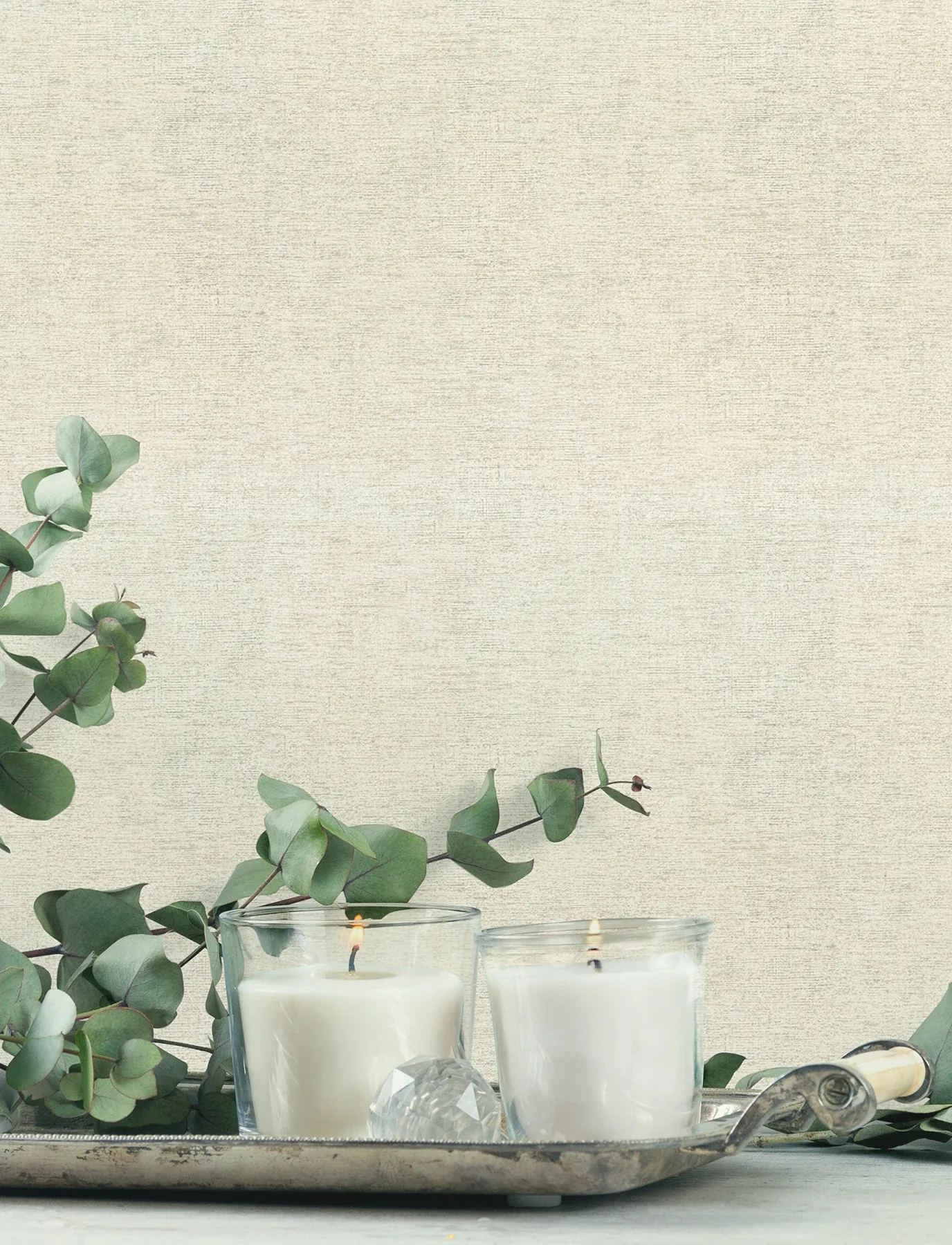 Brewster Home Fashions Tansy Light Grey Distressed Wallpaper - SKU 4191-83037