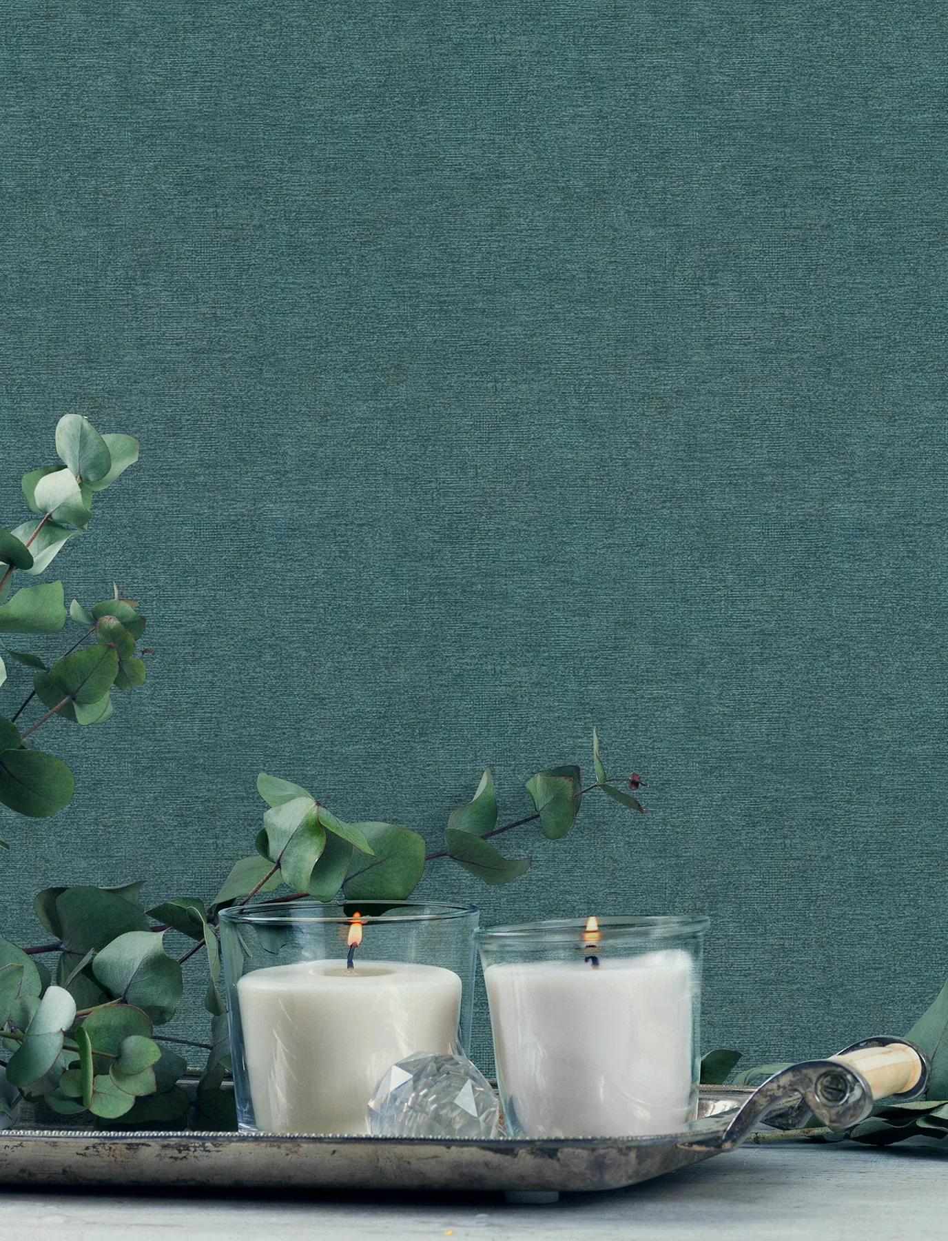 Brewster Home Fashions Tansy Teal Distressed Wallpaper - SKU 4191-83042