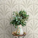 Brewster Home Fashions Tap Root Beige Floral Damask Wallpaper - SKU 4169-27603