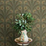 Brewster Home Fashions Tap Root Green Floral Damask Wallpaper - SKU 4169-27604