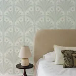 Brewster Home Fashions Tap Root Light Blue Floral Damask Wallpaper - SKU 4169-27602