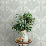 Brewster Home Fashions Tap Root Light Blue Floral Damask Wallpaper - SKU 4169-27602