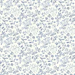 Brewster Home Fashions Tarragon Blue Dainty Meadow Wallpaper - SKU 3125-72352