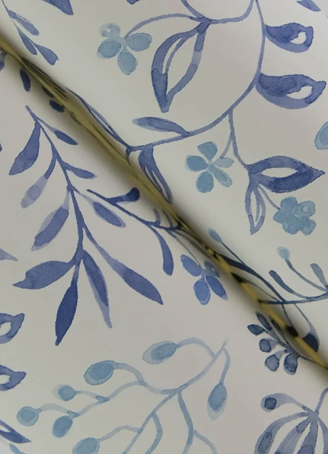 Brewster Home Fashions Tarragon Blue Dainty Meadow Wallpaper - SKU 3125-72352