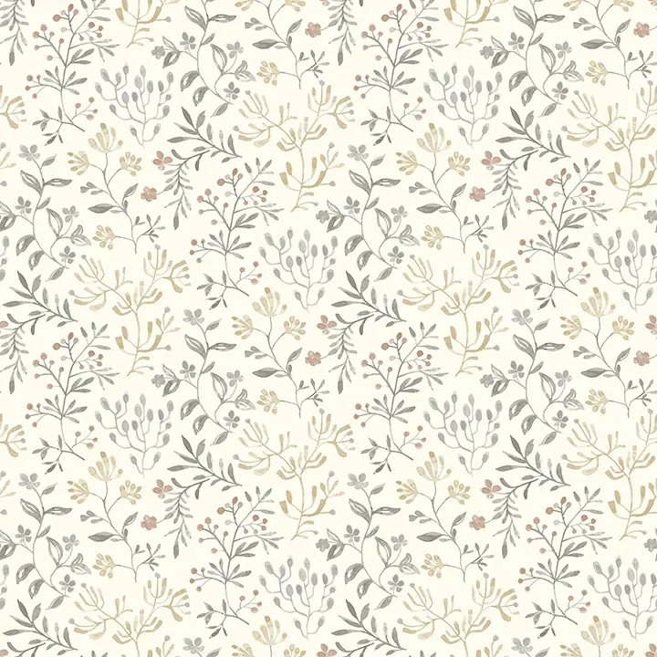 3125-72356 | Tarragon Grey Dainty Meadow Wallpaper