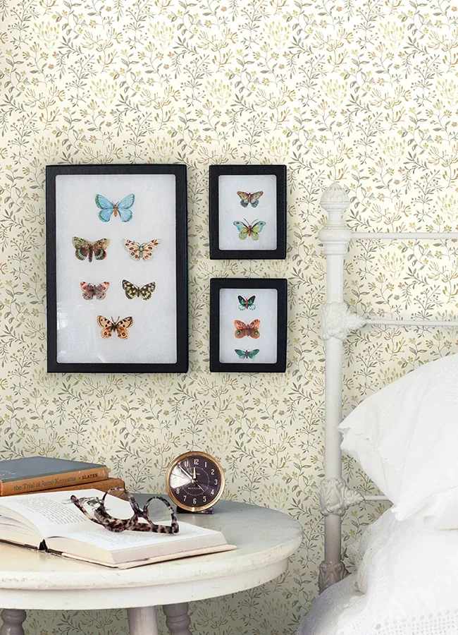 Brewster Home Fashions Tarragon Honey Dainty Meadow Wallpaper - SKU 3125-72354