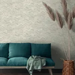 Brewster Home Fashions Tatlin Grey Chevron Wallpaper - SKU 2980-38309-4