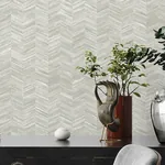 Brewster Home Fashions Tatlin Grey Chevron Wallpaper - SKU 2980-38309-4