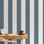 Brewster Home Fashions Tavish Blue Stripe Wallpaper - SKU FD43458