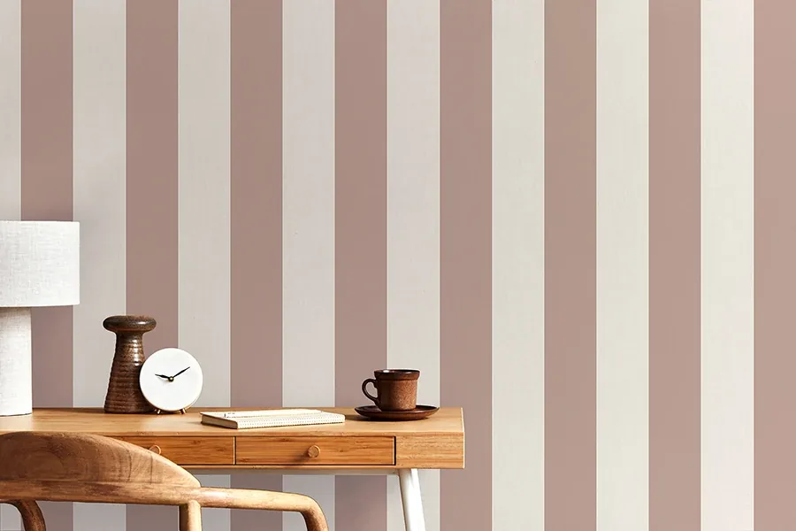 Brewster Home Fashions Tavish Light Pink Stripe Wallpaper - SKU FD43456