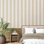 Brewster Home Fashions Tavish Light Yellow Stripe Wallpaper - SKU FD43457